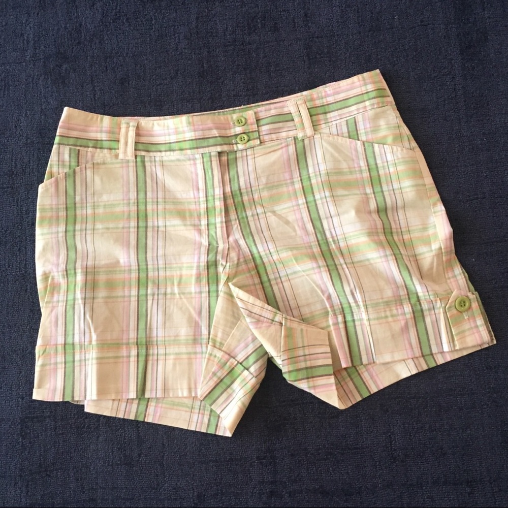 B. Moss Plaid Shorts - Sz 10